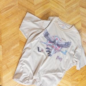 Vintage Native American Graphic T Shirt Santa Fe Single Stitch American Eagle XL